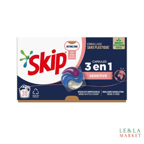 Lessive Skip sensitive 38 lavages – LE&LA MARKET