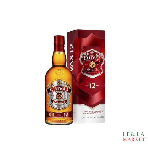 Whisky blended scotch 12 ans CHIVAS REGAL 1L